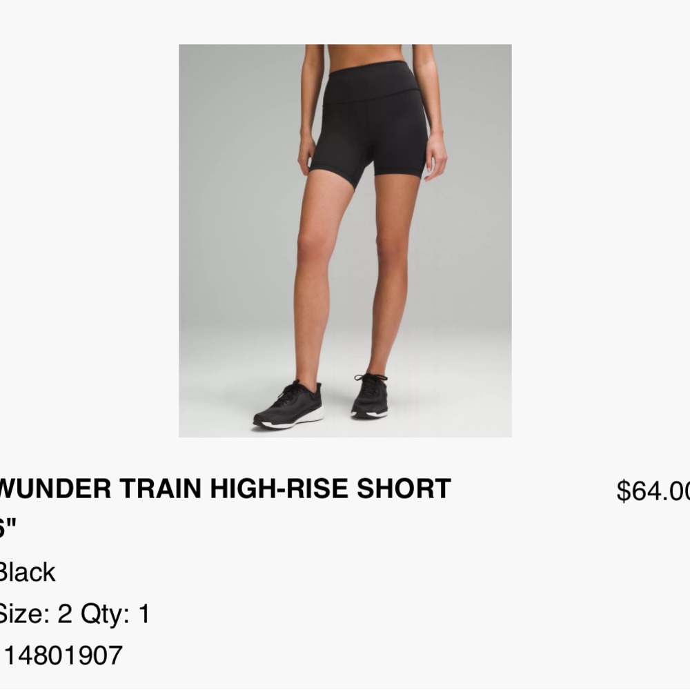 Lululemon Wonder Train High Rise Shorts